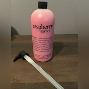 NWT Philosophy 3-in-1 Mega Size Raspberry Sorbet with pump